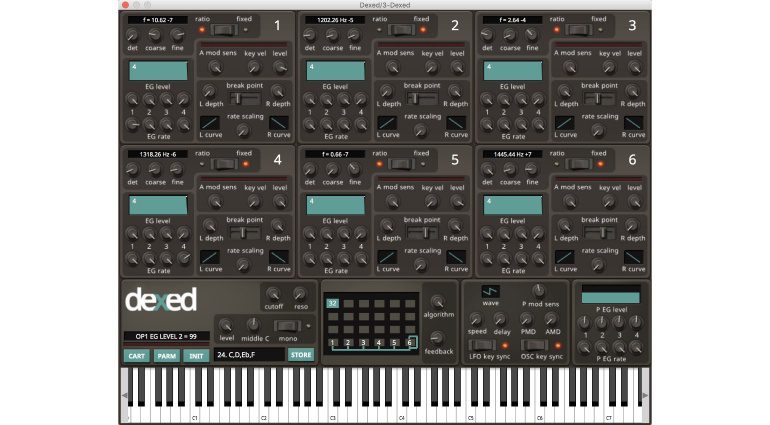 Freeware Plug-in Tipp #21: Dexed - DX7 Synthesizer und Controller