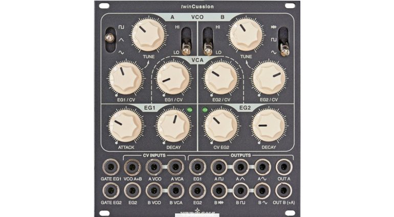 Vermona twinCussion - ein Drum Synthesizer als Eurorack Modul