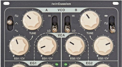 Vermona twinCussion - ein Drum Synthesizer als Eurorack Modul