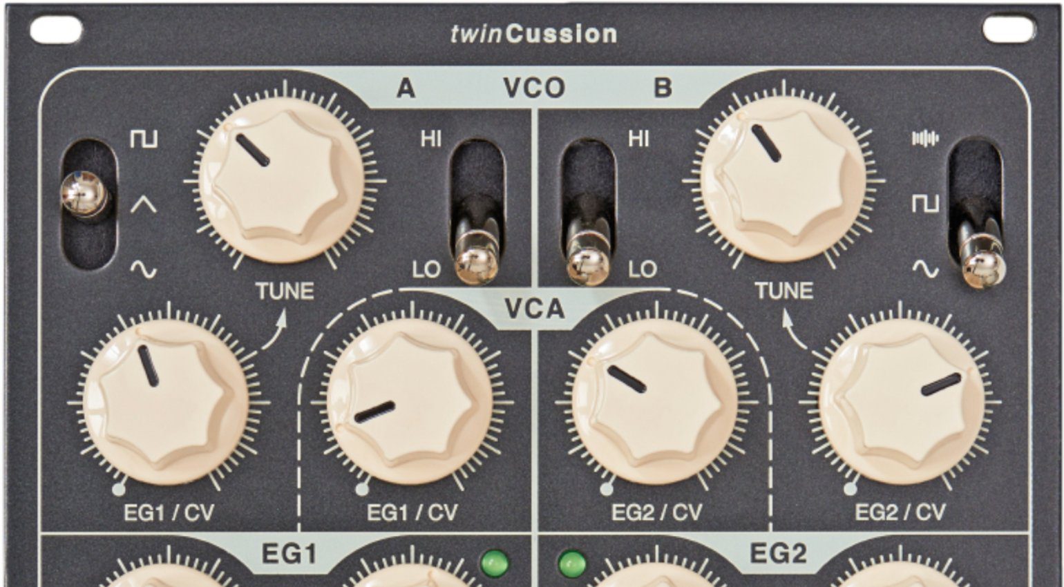 Vermona twinCussion ein Drum Synthesizer als Eurorack Modul gearnews.de