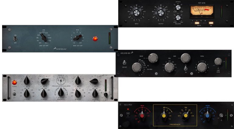 Antelope Audio EQ Compressor PLug-ins GUI