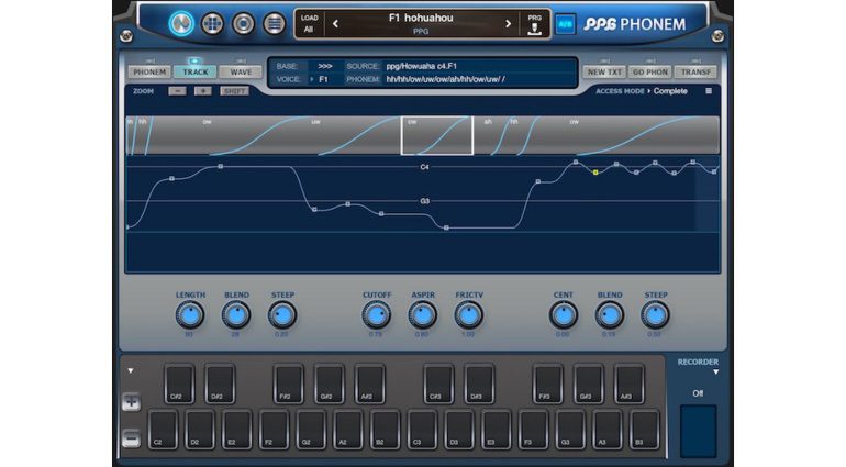 Wolfgang Palm PPG Phonem for iOS - ein Vocal Synthesizer für das iPad