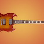 Gibson SG Cherry Sunburst F-Loch F-Hole Mockup