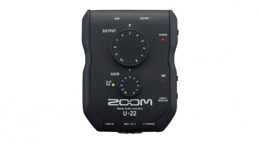 ZOOM U-22 mobile recording audio interface portable