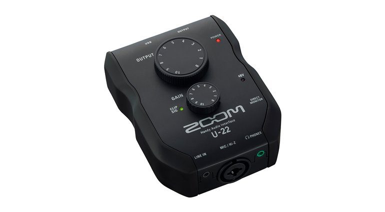 ZOOM U-22 mobile recording audio interface portable