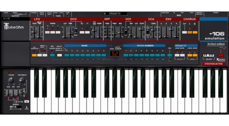 TubeOhm 106-Emulation - und der nächste virtuelle Roland Juno-106