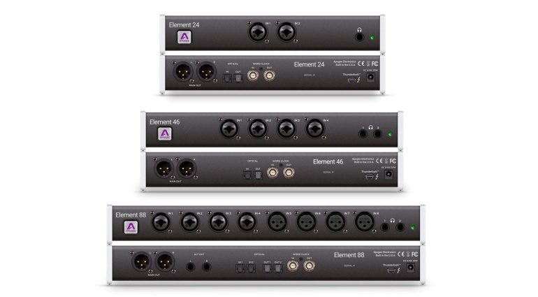 Apogee Element Thunderbolt Audio Interface Series Front Rueckseite