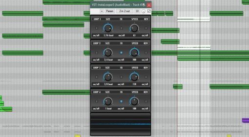 Audio Blast Instalooper GUI Oberfläche Plug-in Freeware Reaper DAW