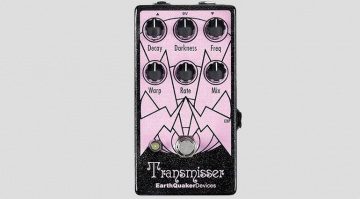 Eathquaker Devices Transmisser Reverb Pedal Seiten Front Grau