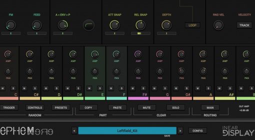 Inear Display Ephemere - Glitch-ige FM Percussions als VSTi