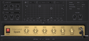 Mercuriall Audio Spark Marshall Amp Simulation GUI Front