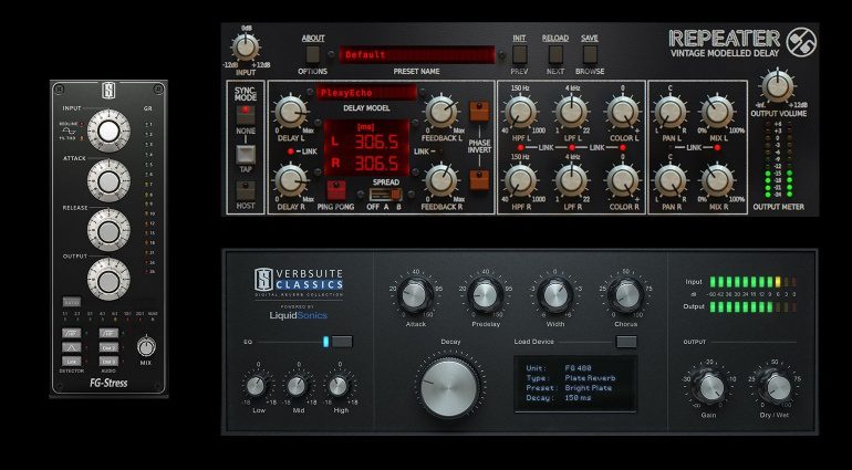 Slate Digital FS-Stress Repeater Delay Verbsuite Classic GUI Plug-in FX Effekt