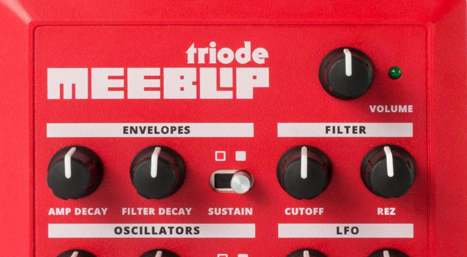 MeeBlip Triode Synthesizer mehr Bass braucht das Land gearnews