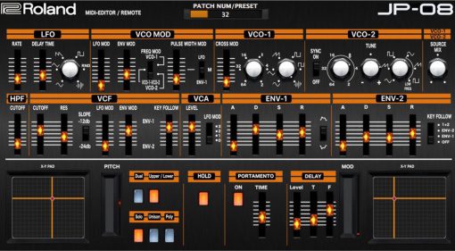 Momos Roland Boutique JP-08 "MIDI Editor / Remote"