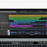 apple mac book pro touch bar logic mockup audio editing