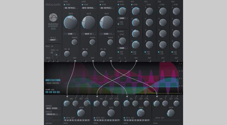 Dialog Audio Modulation Processor 3244 - analoge Hardware bekommt ein Plug-in