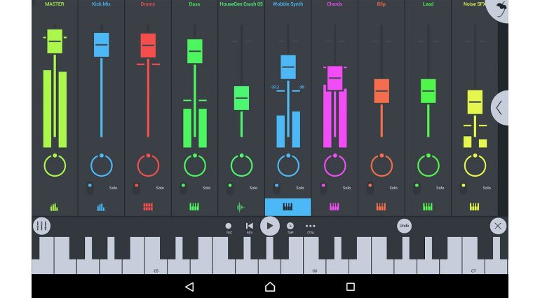 Image Line FL Studio Mobile 3 App GUI Mixer