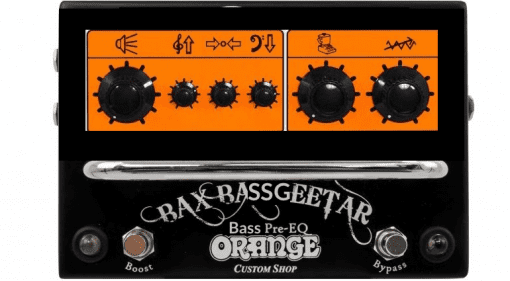 Orange Bax Bassgeetar Pedal Mockup Bass Effekt Gearnews