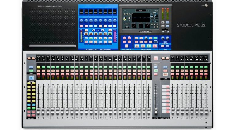 Presonus StudioLive 32 Digital Mixer Top View Draufsicht Series III Totale