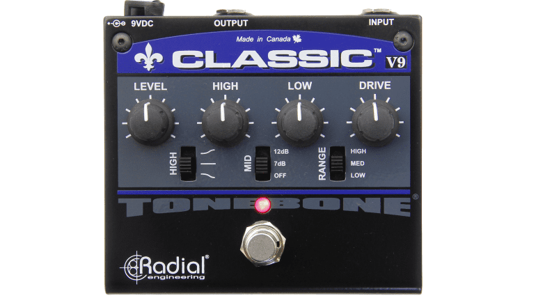 Radial Engineering Tonebone Classic V9 Pedal Effekt Distortion Front