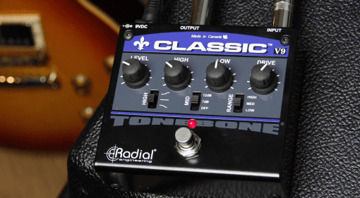 Radial Engineering Tonebone Classic V9 Pedal Effekt Distortion Front Amp Gitarre