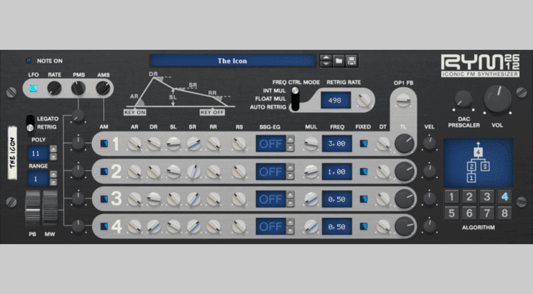 RYM2612 Iconic FM Synthesizer - legendäre Game-Sounds selbst gemacht