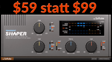 Softube Transient Shaper Plug-in Effekt GUI Deal SAle