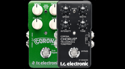 TC Electronic Corona Chorus Flanger Limited Edition Effekt Pedal Front Schwarz