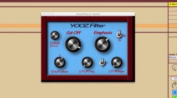 Yooz Filter Ladder Plug-in GUI