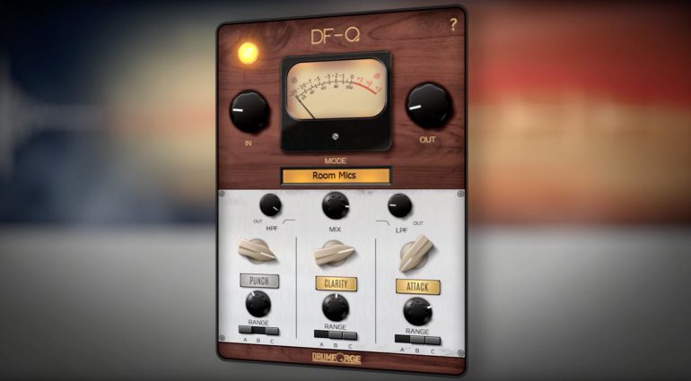 Drumforge DF-Q Drum Equalizer Plug-in GUI