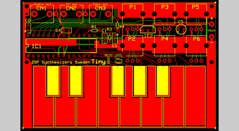 The Tiny TS - DIY Touch-Synthesizer in Kreditkartengröße