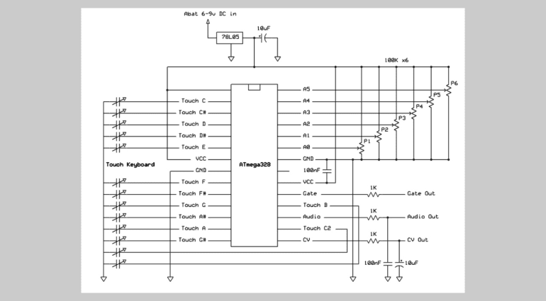 The Tiny TS - DIY Touch-Synthesizer in Kreditkartengröße