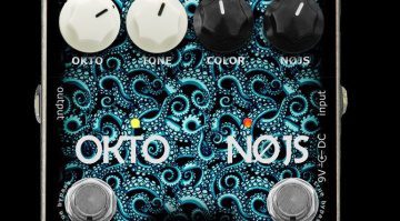 EMMA Electronic OKTO-NØJS ON-1 Oktaver Fuzz Pedal Front Close Up