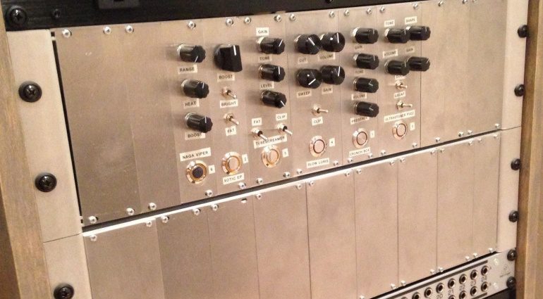 Eurorack Gitarren Effekt Pedale Rack Front