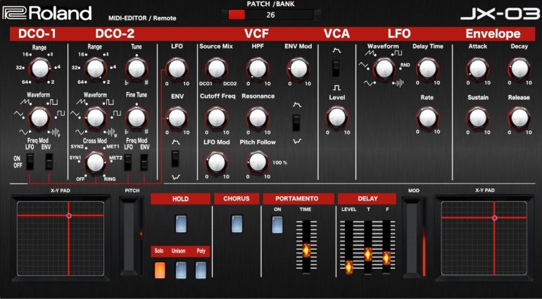 Momo Müller veröffentlicht Roland JX-03 VST Editor