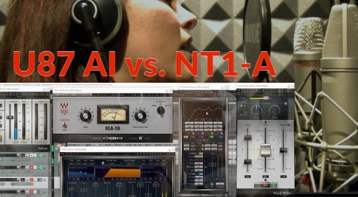 Neumann U87 AI vs Rode NT1-A Mikrofon Effekt Plug-ins GUI Video Shootout Vergleich