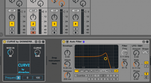 Skinnerbox MIDI Curve - einfach, aber effektives max4live Tool für Ableton Live