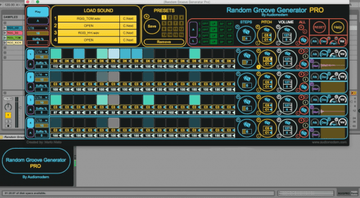Audiomodern Random Groove Generator Pro - diesen Beat kann man sich auch mal bauen lassen