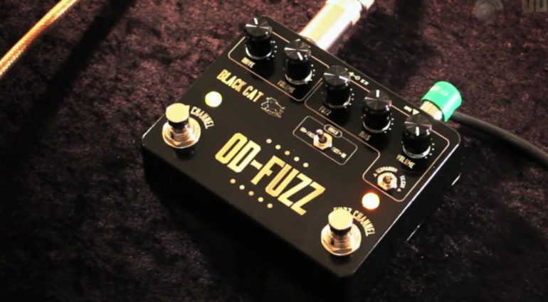 Black Cat OD-Fuzz Deluxe Pedal Effekt Video Screenshot Front View