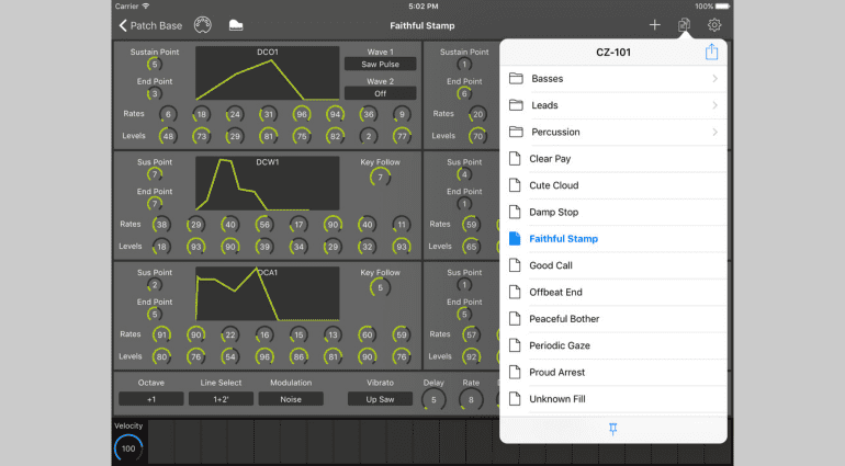 Coffeeshopped Patch Base - der iOS-Multi-Synth-Editor jetzt auch mit Korg microKorg