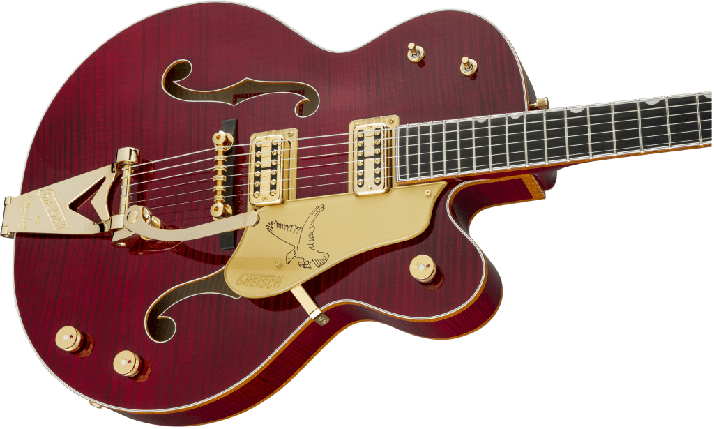 Gretsch Falcon Dark Cherry Stain Body Front Close