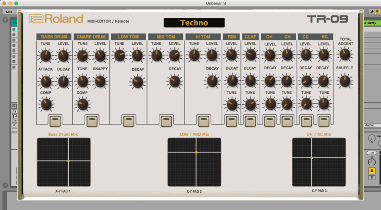 Momo Müller Roland Boutique TR-09 MIDI-Editor - Drums über den Rechner steuern