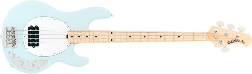 Music Man Sting Ray 4 Front Powder Blue