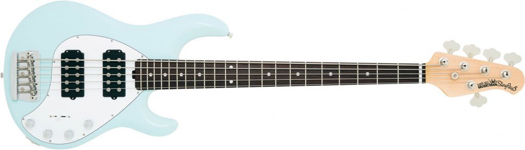 Music Man Sting Ray 5 Front Powder Blue HH