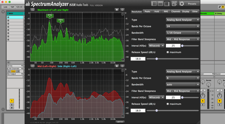 SIR Audio Tools SpectrumAnalyzer - kostenloses Messinstrument für jede DAW