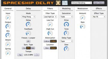 Spaceship Delay Plug-in KVR Developer Challenge 2016 GUI Reaper