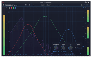 Tracktion Plug-in Effekt Crossover GUI