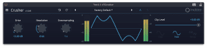 Tracktion Plug-in Effekt Crusher GUI