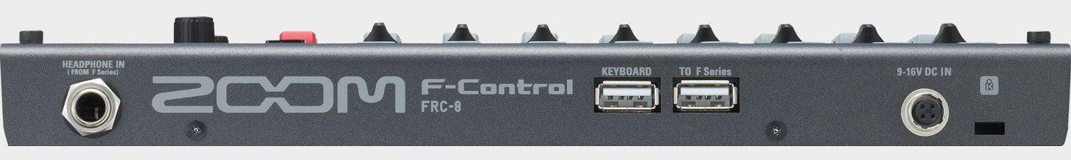 Zoom F-Control F4 F8 Controller Mixer USB Rueckseite