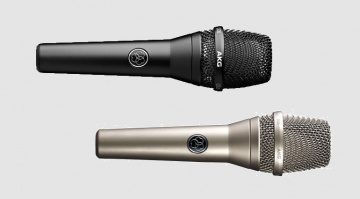 AKG C636 Kondensator Mikrofon Schwarz Nickel Front Titel